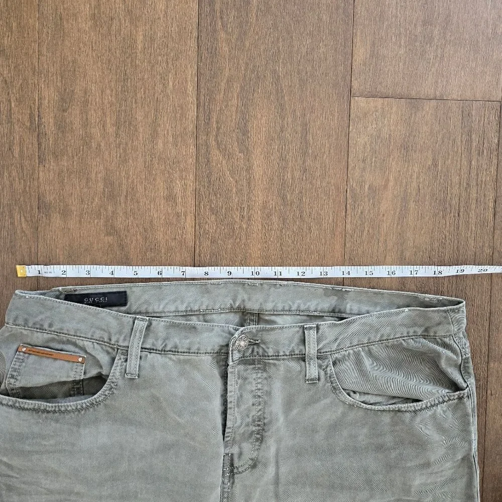 Gucci Olive khaki chino pants size 56 IT 40 US